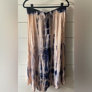Pink and blue tie-dye Magic Maxi Skirt